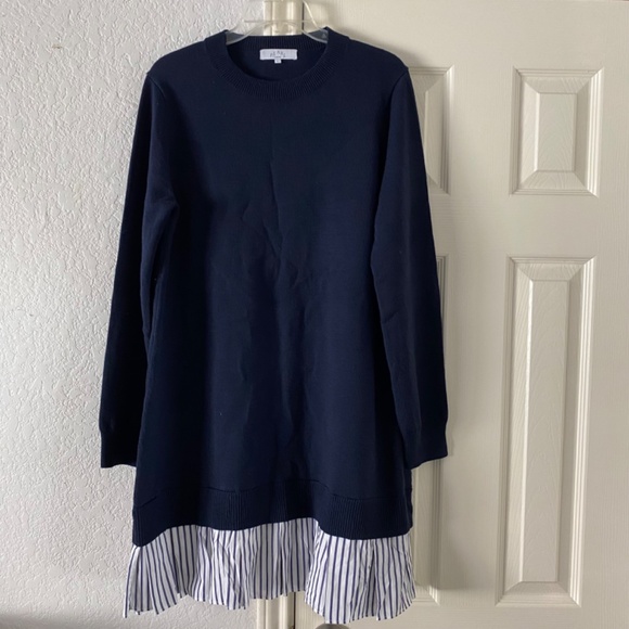 Pearl By Lela Rose Wool Blend Pullover Sweater Dress - Picture 1 of 9